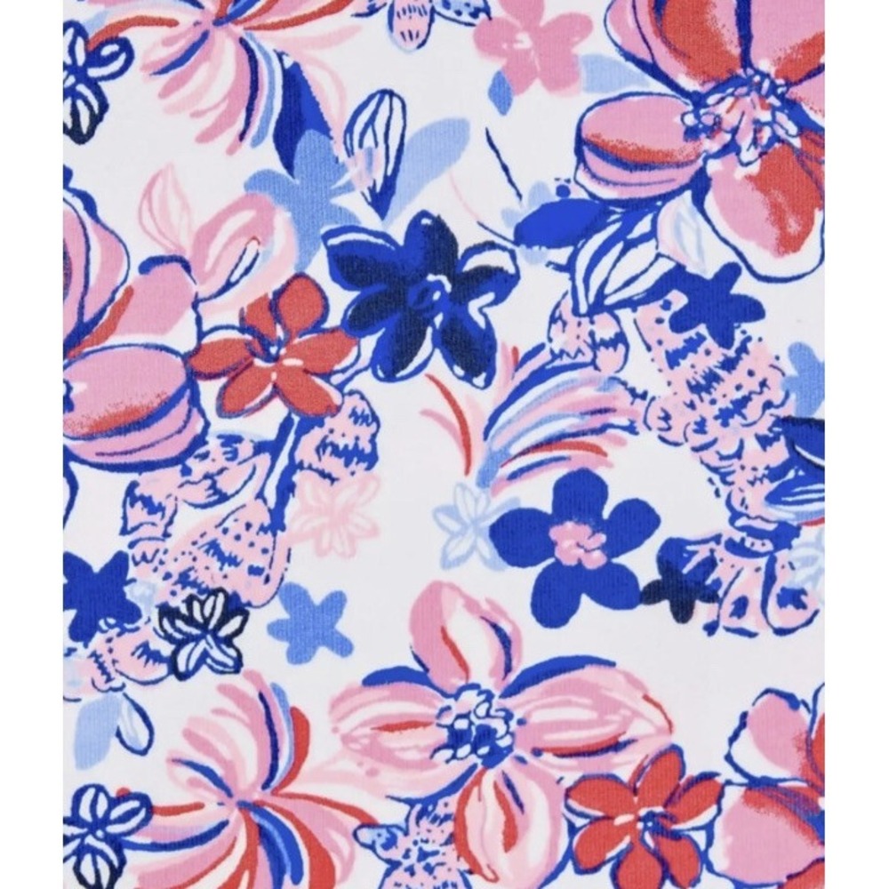 Lilly Pulitzer Beach Towel Party Like a Lobster Pool Floral Summer Red Blue - Picture 4 of 4